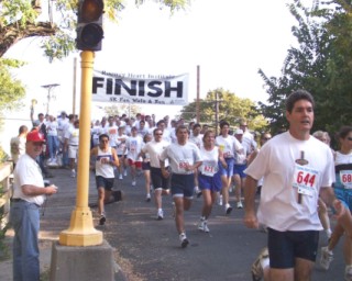 Start of the 5k race.