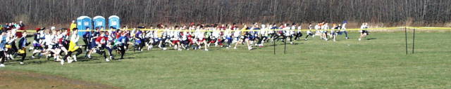 Start of the Bantam Boys race.