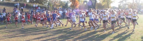 Start of the Girls Varsity.