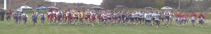 Start of the Boys 7th Grade race.