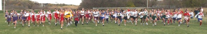 Start of the Girls 7th Grade race.