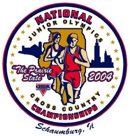 2004 USATF National JO Cross Country Logo. View photos from the meet.
