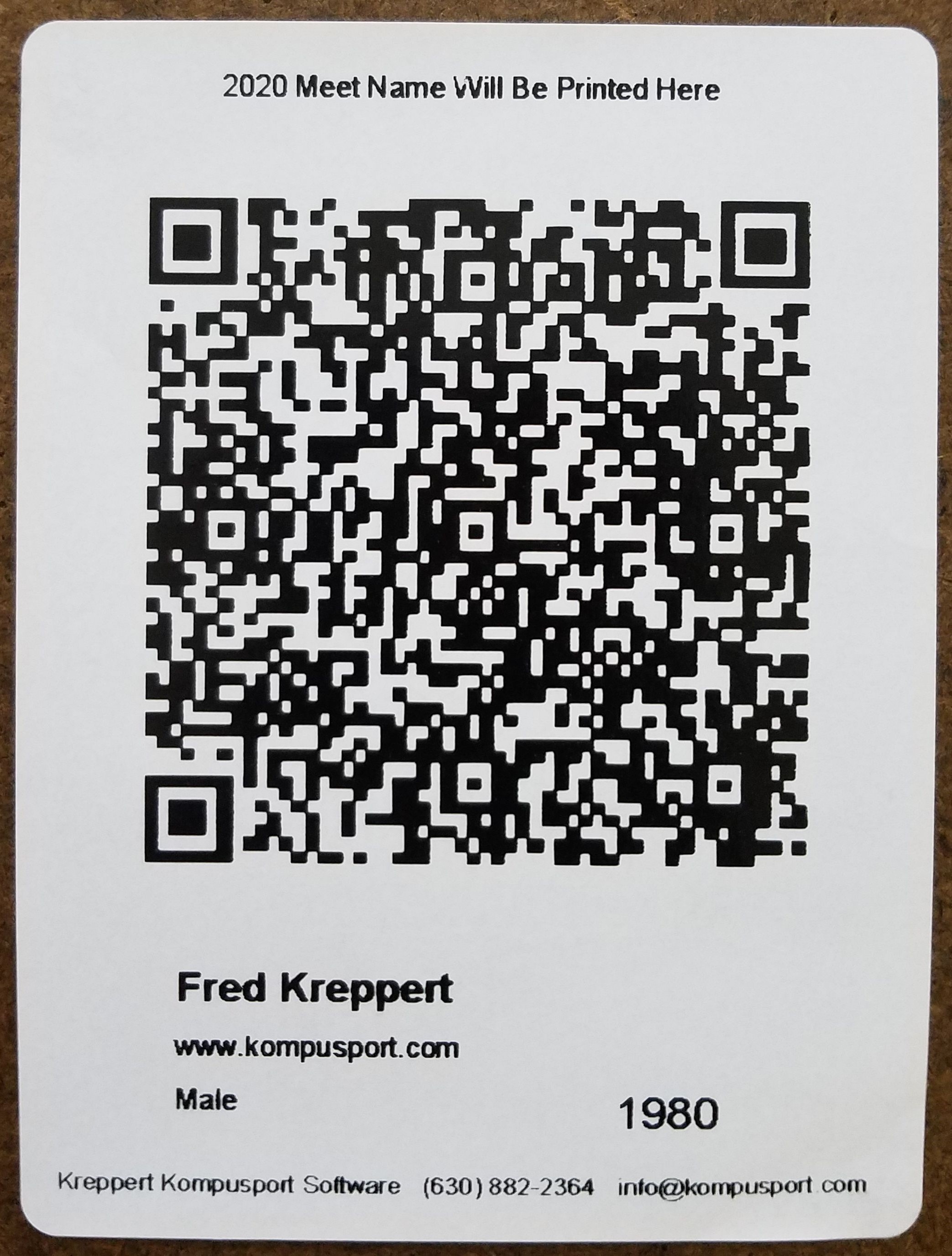 Sample QR Label